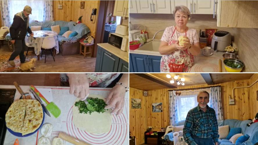 ДОЖДЬ НЕ ДАЕТ РАБОТАТЬ НА УЛИЦЕ,РЕШИЛА ПРИГОТОВИТЬ ЧТО НИБУДЬ ВКУСНЕНЬКОЕ. ГОТОВЛЮ КУТАБЫ. смотреть онлайн