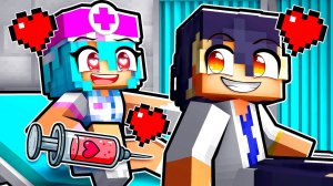 Медсестра Влюбилась в Сына Миллиардера в Майнкрафт!