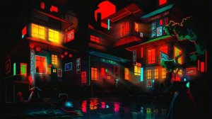 Неоновый квартал - Энергичная музыка киберпанка, фоновая электронная музыка для настроения