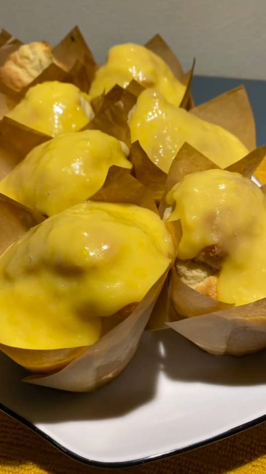 КЕКСЫ С ЛИМОННЫМ КУРДОМ без глютена