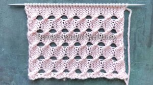 Отличный летний ажурный узор со жгутами 💥 Простые узоры