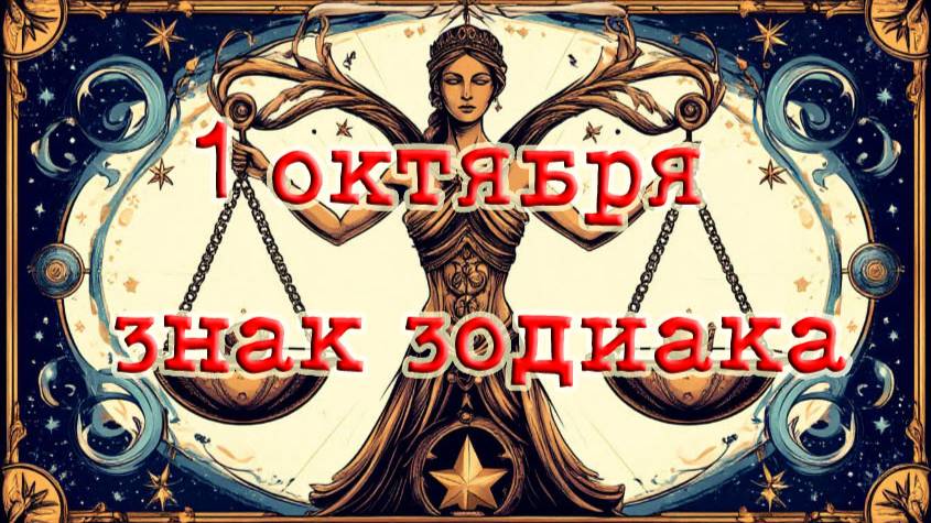 1 октября знак зодиака
