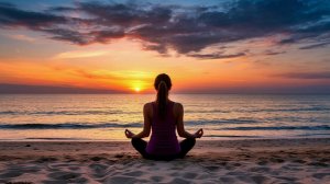 Музыка для йоги и медитации . Меняющиеся речные пейзажи . Релакс .