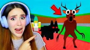 УКРАЛА ОЛЕНЯ-ЛЮДОЕДА В УКРАДИ 99 НОЧЕЙ В ЛЕСУ РОБЛОКС! Roblox