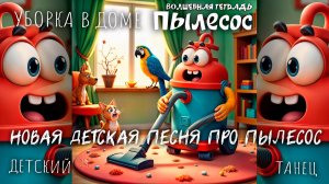 Волшебная тетрадь. ПЫЛЕСОС. Новая детская песня про громкий озорной пылесос и домашнюю уборку.