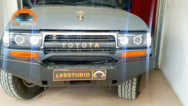 Toyota Land Cruiser 80 тюнинг фар смотреть онлайн