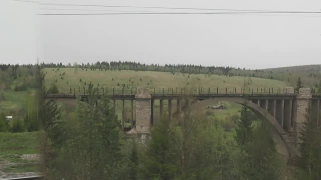 Чернушка - Красноуфимск (Урал) - вид из окна поезда (железные дороги России). смотреть онлайн