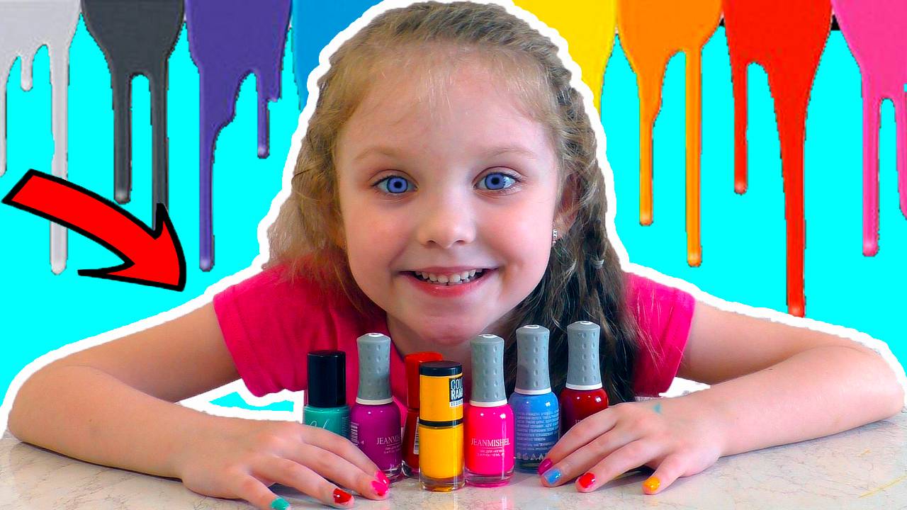 Лиза и ее забавная история / Волшебные лаки для детей / Цветная песня на английском языке с Лизой смотреть онлайн