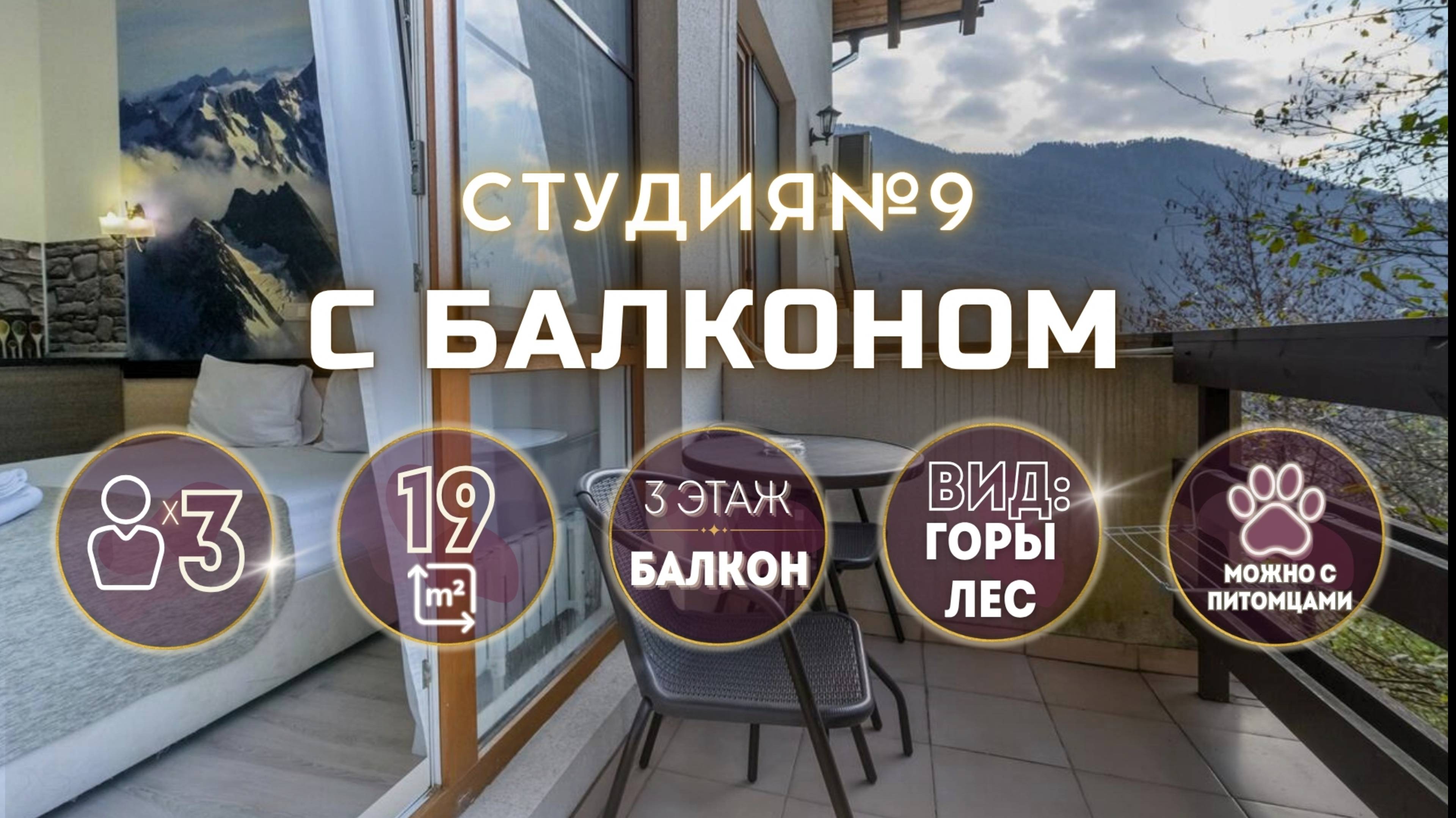 Студия с балконом Калиновая 9А смотреть онлайн