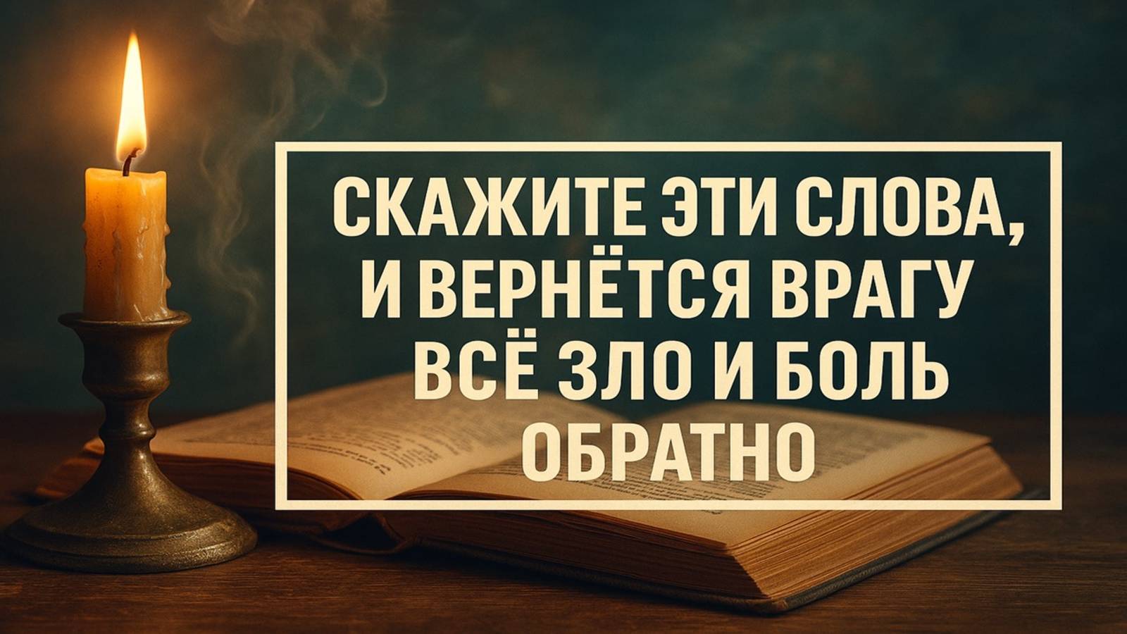 Скажите эти слова, и всё зло вернётся врагам обратно - древний обряд, который реально работает! смотреть онлайн