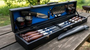 Шашлычный подарочный премиум-набор "Гюрза"