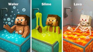 СМОТРИМ ФИЗИКУ В МАЙКРАФТЕ И СРАВНИВАЕМ ЕЁ НЕРЕАЛЬНАЯ ФИЗИКА В ИГРЕ! ЭКСПЕРИМЕНТЫ НАД СТИВОМ В МАЙНЕ