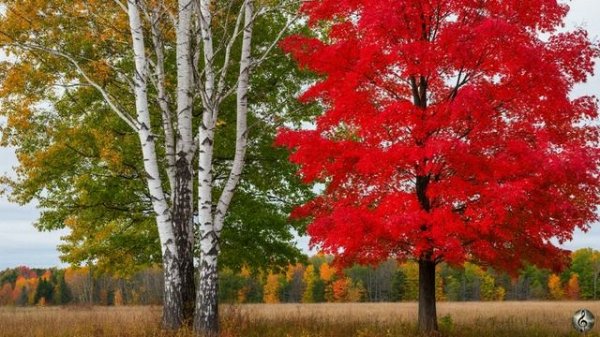 Белая берёза алый клён 🎵