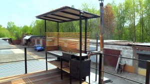 Лофт с террасой и мангальной зоной на крыше гаража, финал проекта!