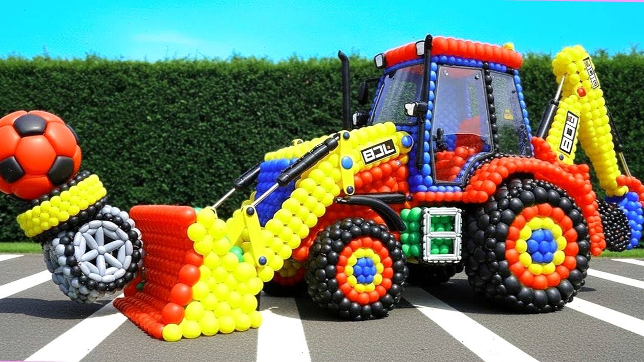 Мультики для детей. Воздушные шарики превращаются в животных и авто технику. Мультики для малышей смотреть онлайн