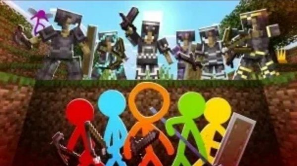 Хардкор охота на стикменов - Анимация против Майнкрафта эпизод 37