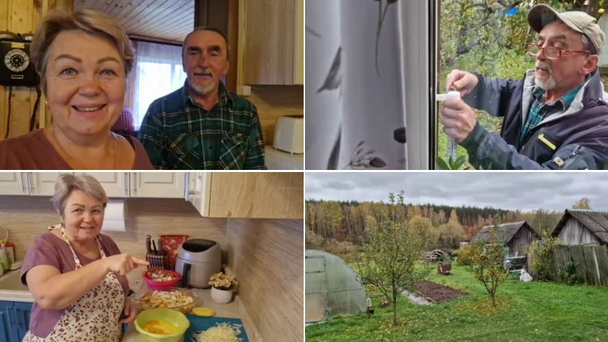 ВОЖУСЬ НА КУХНЕ, ГОТОВЛЮ ЩИ И МАМИНЫ ЯБЛОКИ. смотреть онлайн