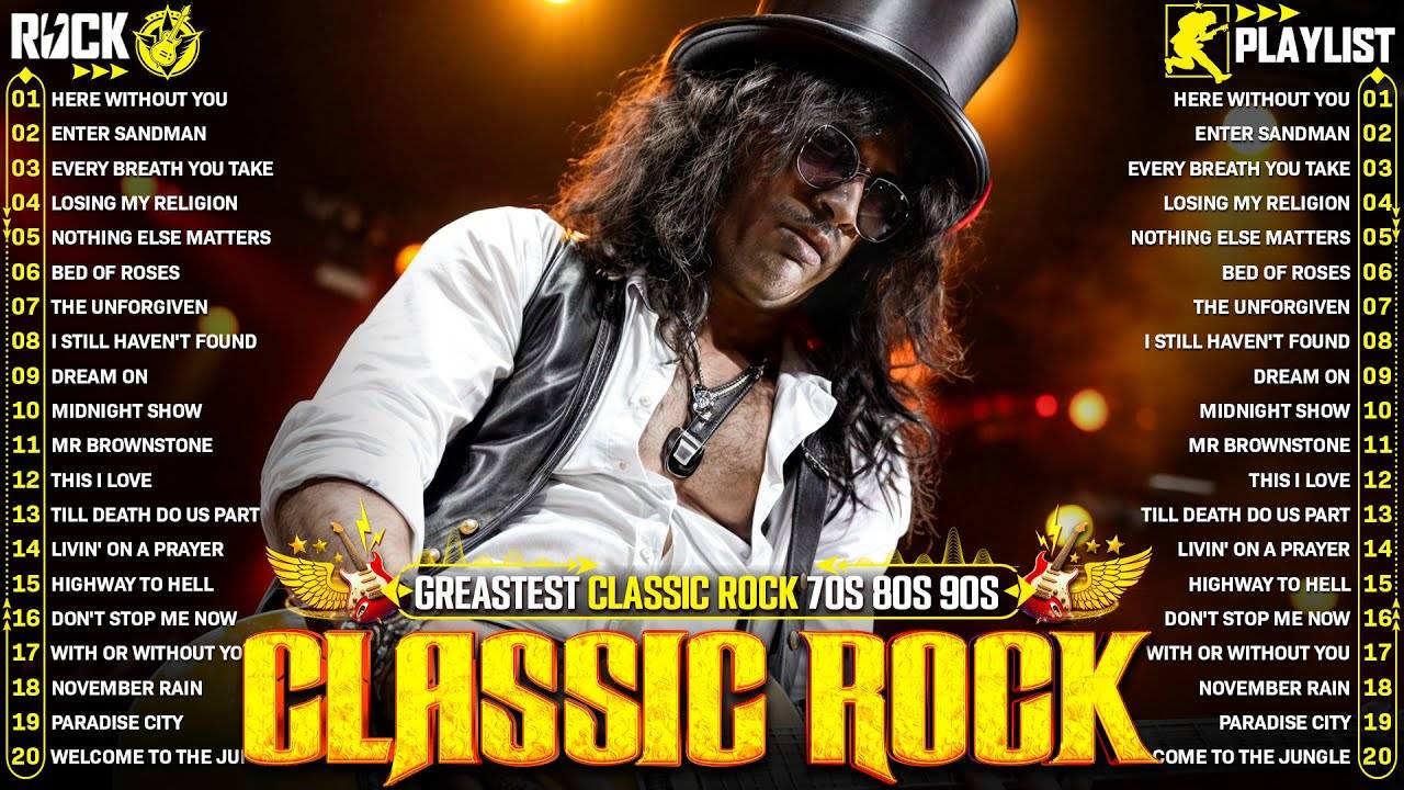 Классические рок-песни 70-х, 80-х, 90-х годов