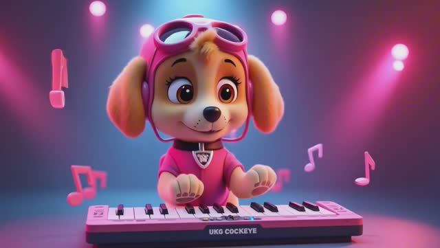 Щенячий патруль, Скай, Маршал, Эверест, Гончик, Крепышь и Роки супер танцы со щенками смотреть онлайн