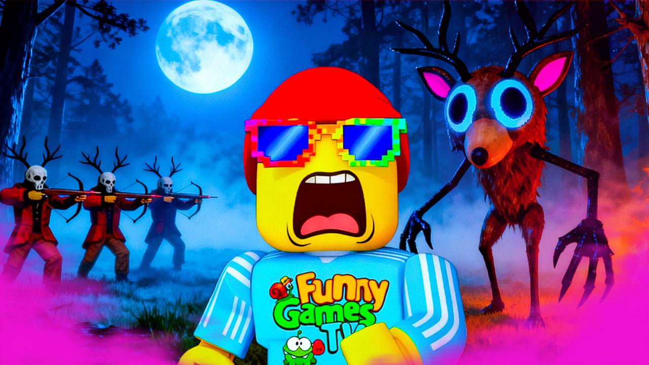 🔥 ВЫЖИВАЮ С ПОДПИСЧИКАМИ 99 НОЧЕЙ! Лес Роблокс челлендж 😱