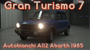 Autobianchi A112 Abarth 1985: Миниатюрный Турбо-Бомбардир на Трассах Gran Turismo 7.