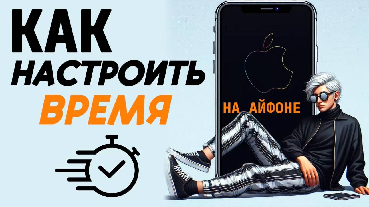 Как настроить время на айфоне? смотреть онлайн