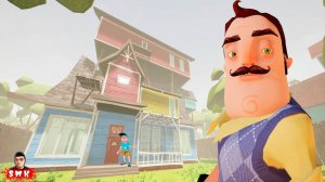 ШОУ ПРИВЕТ СОСЕД!НЕСКОЛЬКО КОНЦОВОК СОСЕДА!ИГРА HELLO NEIGHBOR MOD KIT ПРОХОЖДЕНИЕ МОД HN MFQ Escape