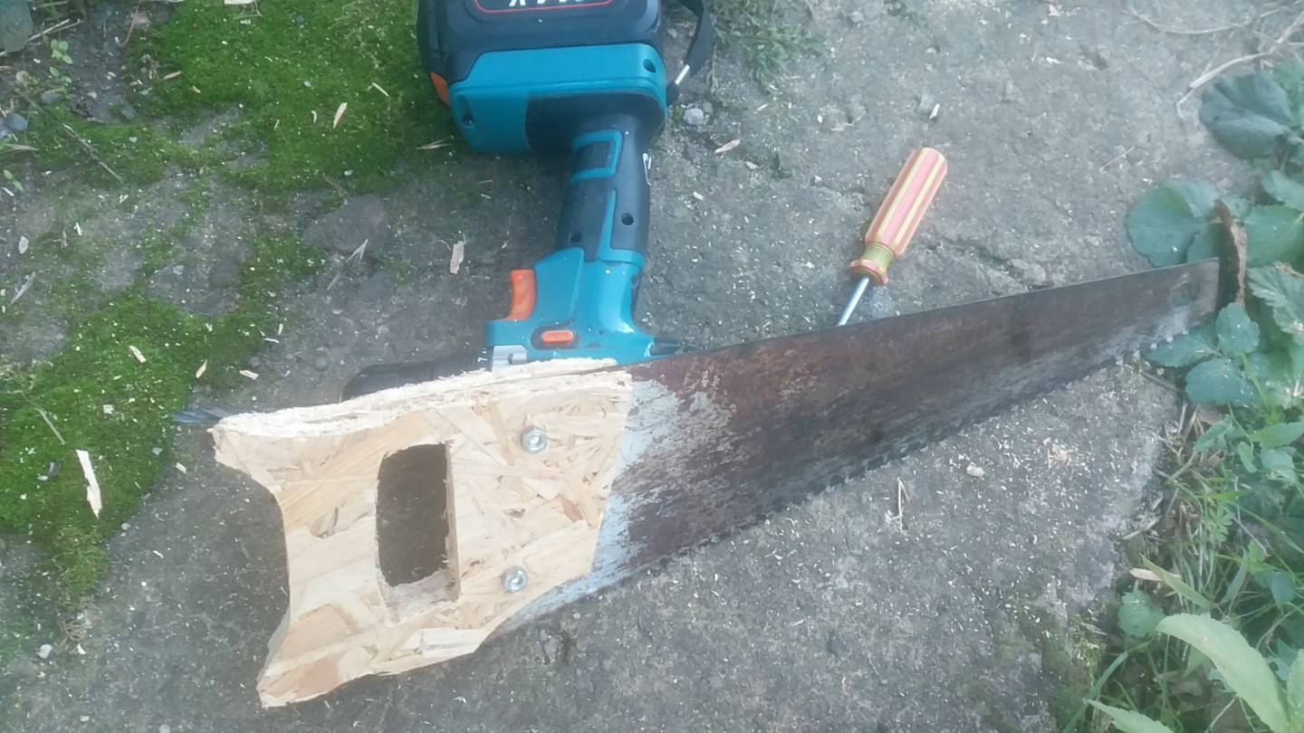 Как сделать ручку для ножовки