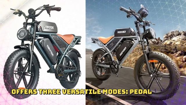 Deepower QS7 Electric Bike 1000W Motor 48V 60AH battery 20*4.0 -In Fat Tire Adult Electric Bike смотреть онлайн