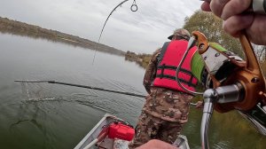 Джиговый ПАРАШЮТ!? Провокатор! Рыбалка на Спиннинг на Оке в Октябре 2025!