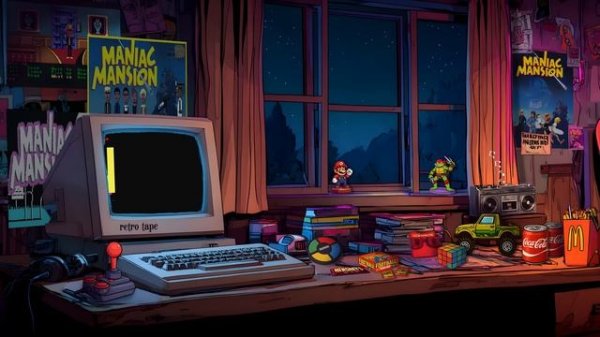 Maniac Mansion 1987 ⧸⧸ Exclusive Retro Synthwave Mix for Members Only