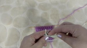 Узор спицами, двухсторонний. Тростник