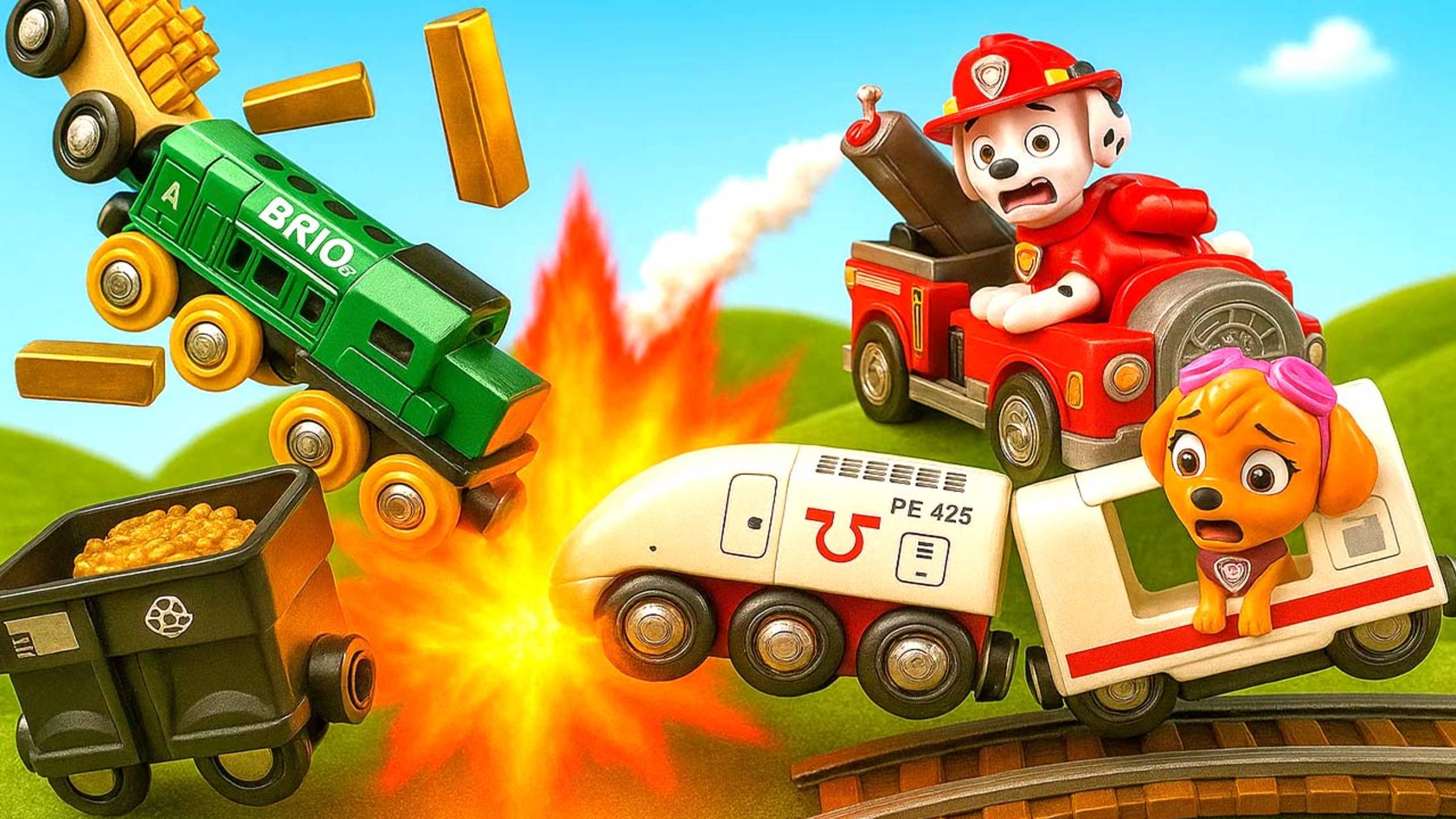 Крепыш нашёл ЗОЛОТО и всё взорвалось! Самое опасное приключение Скай и Крепыша смотреть онлайн