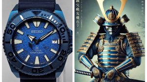 SEIKO Blue SAMURAI Manta Ray (Mod.) - СУПЕР часы Себе Любимому!
