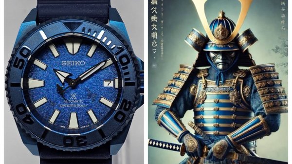SEIKO Blue SAMURAI Manta Ray (Mod.) - СУПЕР часы Себе Любимому!