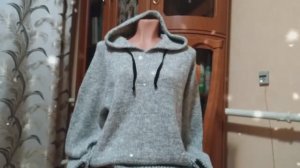 Худи или толстовка спицами💥капюшон.