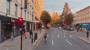 🇬🇧 Лондон, Англия - поездка на автобусе ранней осенью 🍂 Маршрут из Уайт Сити до Камден Таун