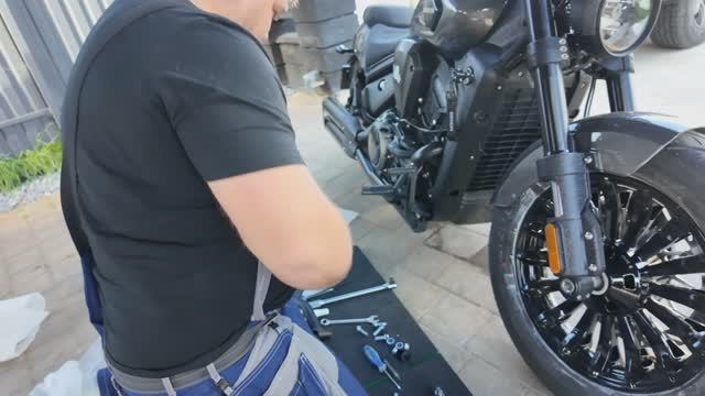 Установка защитных дуг на мотоцикл BENDA DARKFLAG 500 (Бенда Даркфлаг 500) своими руками