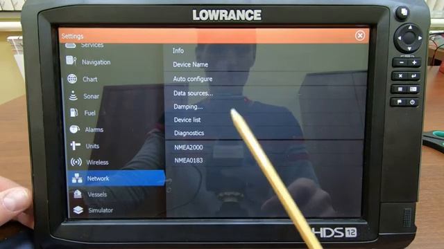 Настройка Lowrance