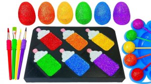 ИГРАЕМ В СЛАЙМЫ СМЕШИВАЕМ С РАЗНОЦВЕТНЫМ ГЛИТТЕРОМ  ВИДЕО ДЛЯ ДЕТЕЙ ДЕТСКИЙ КАНАЛ ИГРАЛКИ-ЗАЛИПАЛКИ