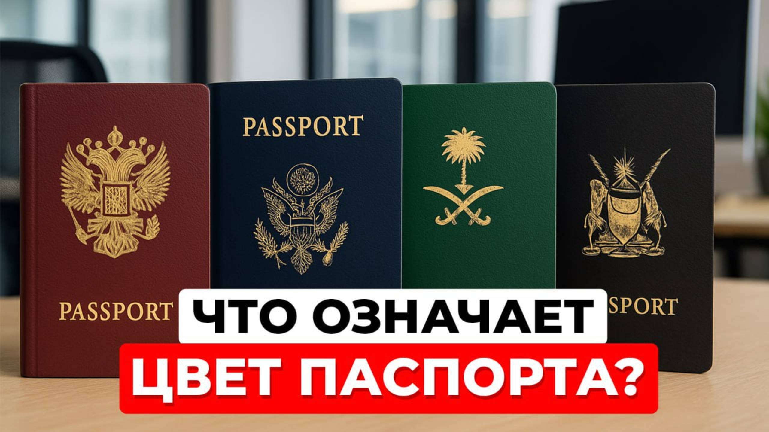 Что цвет паспорта говорит о вашей стране? ТОП 4 цвета паспорт смотреть онлайн
