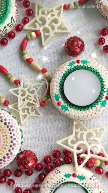 Камушки-,подсвечники. новогодняя коллекция смотреть онлайн