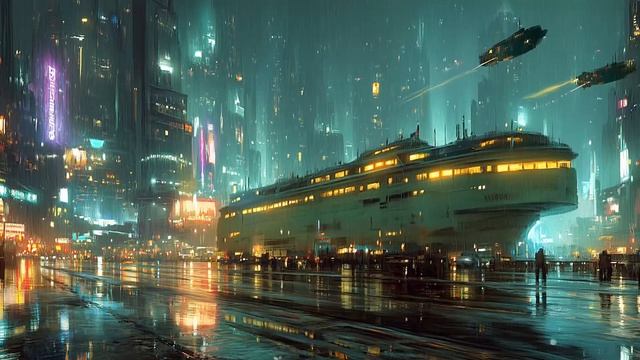 NEON HARBOR 2094 ｜ 80s Cyberpunk Synthwave For Night Drives, Rain & Neon Dreams