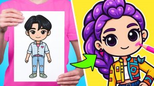 Рисуй, разыгрывай, повторяй — Охотники на демонов из K-pop с Сэмом и Сью! 🧩