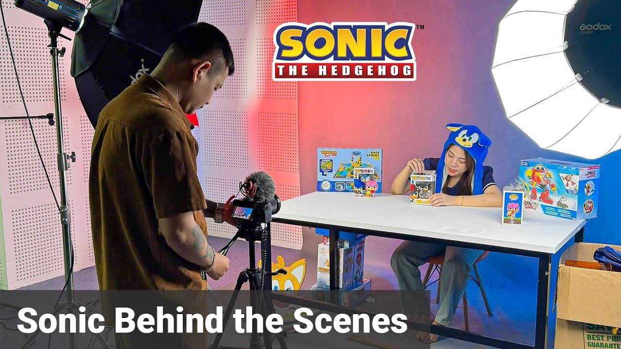 КАК мы снимаем видео , создание СОНИКА и его РАСПАКОВКИ