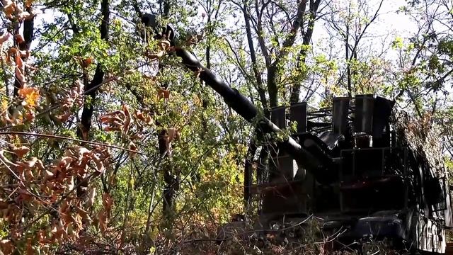 САУ "Мста-С" vs пункт управления БПЛА. смотреть онлайн