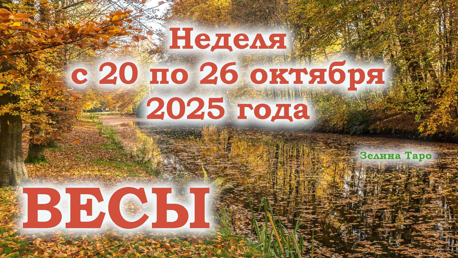 ВЕСЫ | ТАРО прогноз на неделю с 20 по 26 октября 2025 года смотреть онлайн