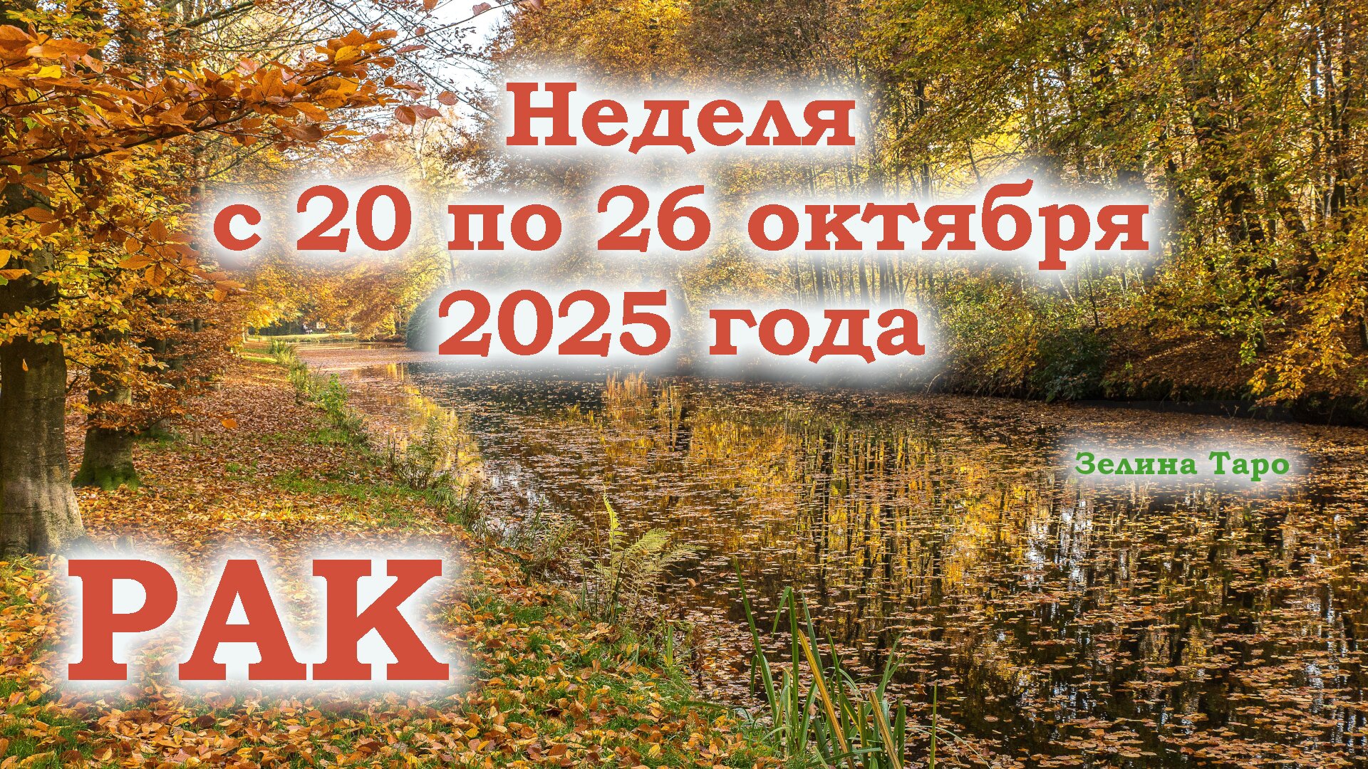 РАК | ТАРО прогноз на неделю с 20 по 26 октября 2025 года смотреть онлайн