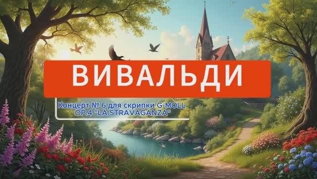 Вивальди. Концерт № 6 для скрипки G-MOLL OP.4 "LA STRAVAGANZA". смотреть онлайн