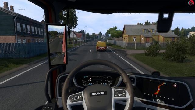 DAF перевозка крупногабаритного груза ETS 2!